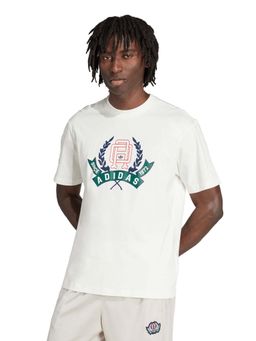 adidas Originals - GRAPHIC LO SS T Men White Casual T-Shirt