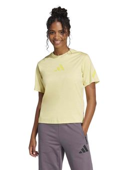 adidas - W Z.N.E. Tee Women Yellow Training T-Shirt XS