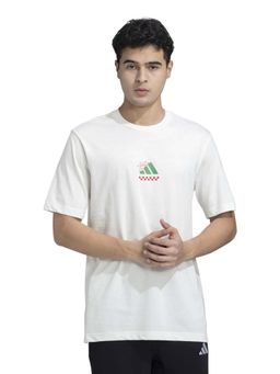 adidas - M L PIZZA TEE Men White T-Shirt