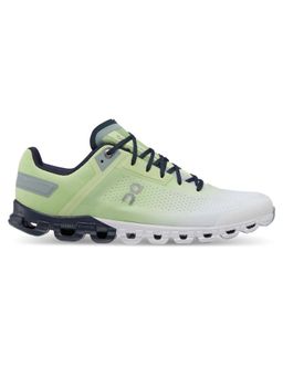 On - Cloudflow 3 White & Green Running Shoes