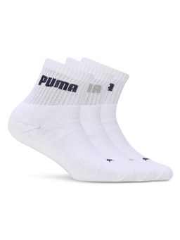 Puma - SPORT QUARTER 3P Unisex White Socks (Set of 3)