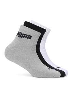 Puma - SPORT QUARTER 3P Unisex Multi-Color Socks (Set of 3)
