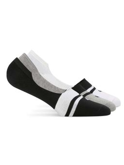Puma - HERITAGE FOOTIE Unisex Black Socks (Pack of 3)