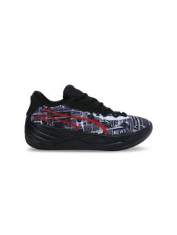 Puma - All-Pro NITRO Media Day Unisex Black Basketball Shoes (UK 3.5)