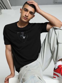 Puma - Ferrari Race Tonal Shield Mens Black T-Shirt