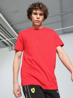 Puma - Ferrari Race Tonal Shield Mens Red T-Shirt