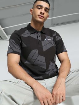 Puma - Bmw M Motorsport Jacquard Men Polo T-Shirt Black