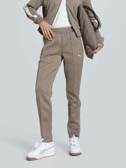 Puma - T7 Always On Slim Womens Beige Trackpants