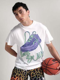 Puma - Unisex Lace Em Up Oversized Basketball T-Shirt