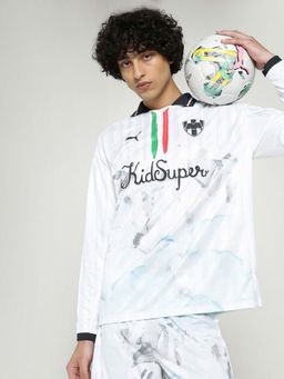 Puma - White Men's Retro Graphic Printed Polo T-Shirt