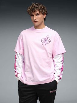 Puma - Men LaFrance Pink Heem LS T-shirt