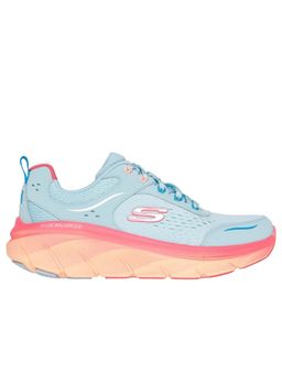 SKECHERS - Women D'Lux Walker 2.0 Neon Sites Aqua Blue Casual Lace Up Sneakers