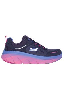 SKECHERS - Women D'Lux Walker 2.0 Neon Sites Purple Casual Lace Up Sneakers