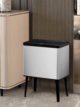 OBSESSIONS - Metallic Dual Liner Sensor Bin, 29 Ltr