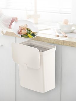 OBSESSIONS - Fingerprint Resistant Kitchen Bin, 9 Litre, White