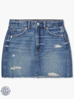 GAP - Girls Mid-Rise Distressed Denim Skirt