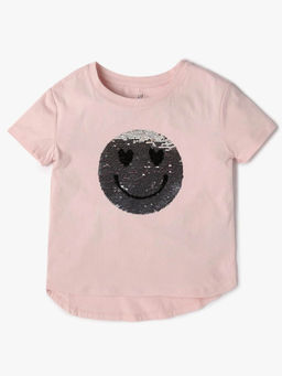 GAP - Girls Sequin Graphic Crew Neck T-Shirt