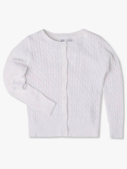 GAP - Girls Round Neck Button-Front Classic Cardigan