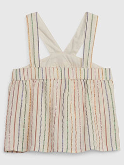 GAP - Girls Vertical Striped Strap Detail Top