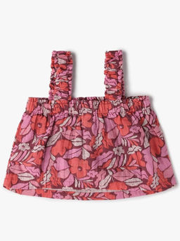 GAP - Girls Floral Gathered Square Neck Cami Top