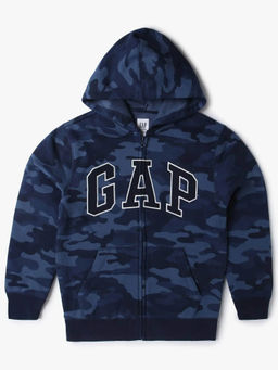 GAP - Boys Camouflage Print Relaxed Fit Hooded Sweatshirt