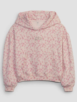 GAP - Girls Floral Print Hooded Sweatshirt