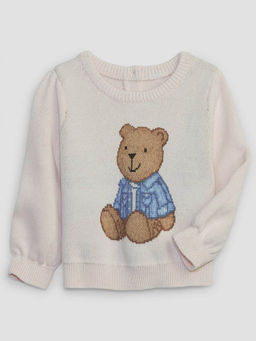 GAP - Kids Cartoon Print Round Neck Sweater
