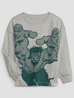GAP - Boys Hulk Print Crew Neck Sweatshirt