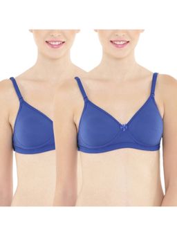 Floret - Pack of 2 Full-Coverage Push-Up Bras - Blue