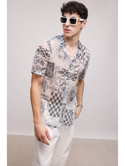 FREAKINS - Ball Pen Effect Mesh Shirt