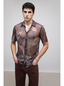 FREAKINS - Printed Mesh Shirt