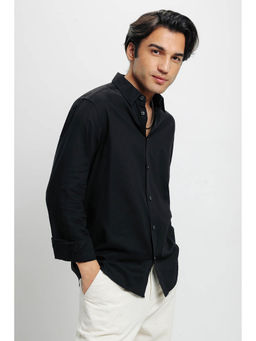 FREAKINS - Mens Black Collar Shirt