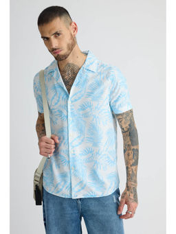 FREAKINS - Mens White Print Shirt