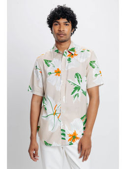 FREAKINS - Mens Regular Fit Short Sleeve Viscose Shirt