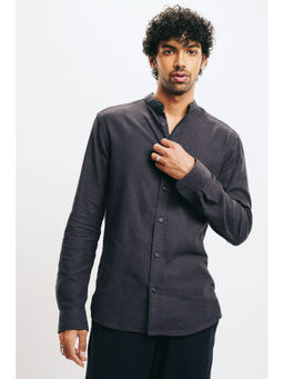 FREAKINS - Mens Black Solid Shirt