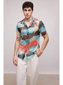 FREAKINS - Multicolor Mesh Shirt