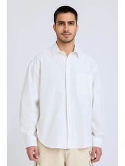 FREAKINS - Mens Classic Solid White Shirt