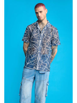 FREAKINS - Chalk Lines Mesh Shirt
