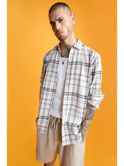 FREAKINS - Knit Checks Full Sleeves Shirt