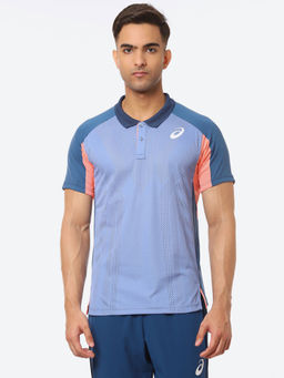 ASICS - Match Actibreeze Polo Blue Men Tennis T-shirts