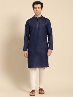 Amodh by Kisah - Men Navy Blue Kurta