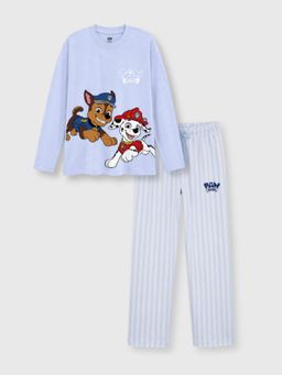 Napchief - Girls Blue Paw Patrol T-shirt with Pyjama