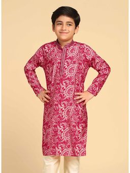 KISAH - Pink Paisley Printed Kurta