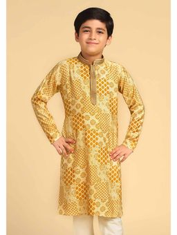 KISAH - Yellow Printed Kurta