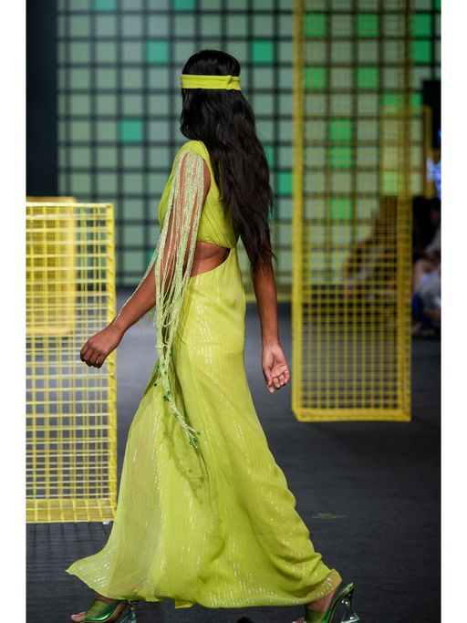 slim fit dress slacks Lime Party Dress – Coqui Society main image 0