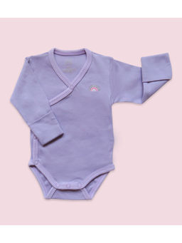 Masilo - Long Sleeve Kimono Bodysuit - Lilac (0-3 Months)