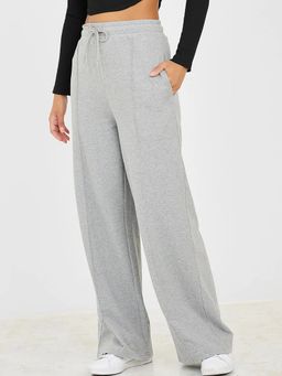 Styli - Pintuck Drawstring Waistband Wide Leg Jogger