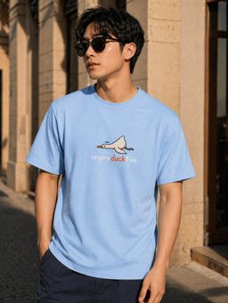 Bene Kleed - Men Embroidered Regular Fit Cotton T-Shirt