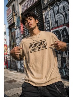 Bene Kleed - Men Typography Oversized Fit Cotton T-Shirt