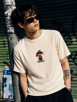 Bene Kleed - Men Character Relaxed Fit Cotton Blend T-Shirt